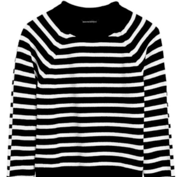 Banana Republic B/W Striped Sweater NWT - Picture 1 of 6